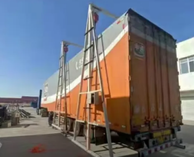 快遞物流車用微型環鏈電動葫蘆裝貨