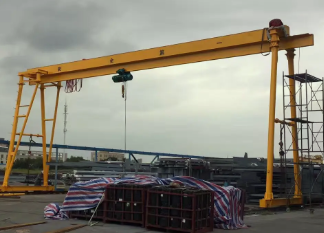 門式起重機(jī)上可以安裝微型電動葫蘆嗎